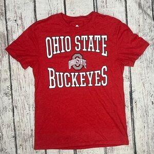 Ohio State Buckeyes Red NCAA Collegiate Big Ten Football Tshirt